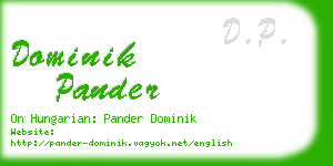 dominik pander business card